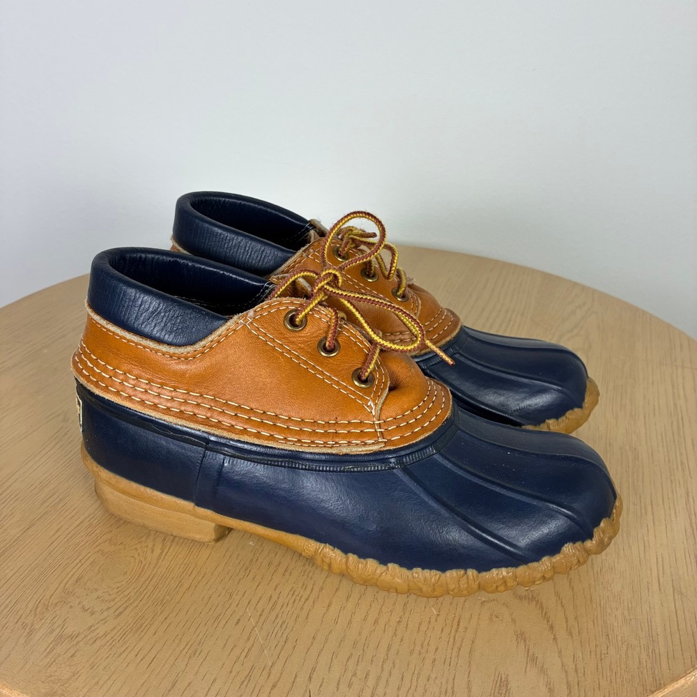 L.L. Bean Boots Leather Gumshoe Duck Boots Women's 6 Fall Winter Retro Gorpcore